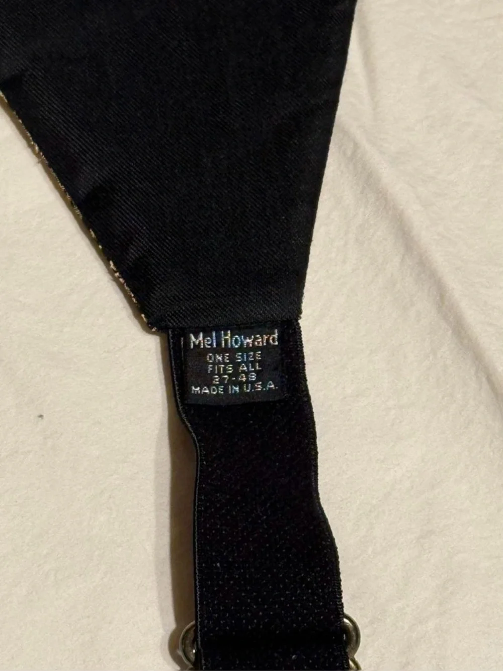 Vintage Mel Howard | Metallic Paisley Cummerbund | Bronze Gold | Made in USA